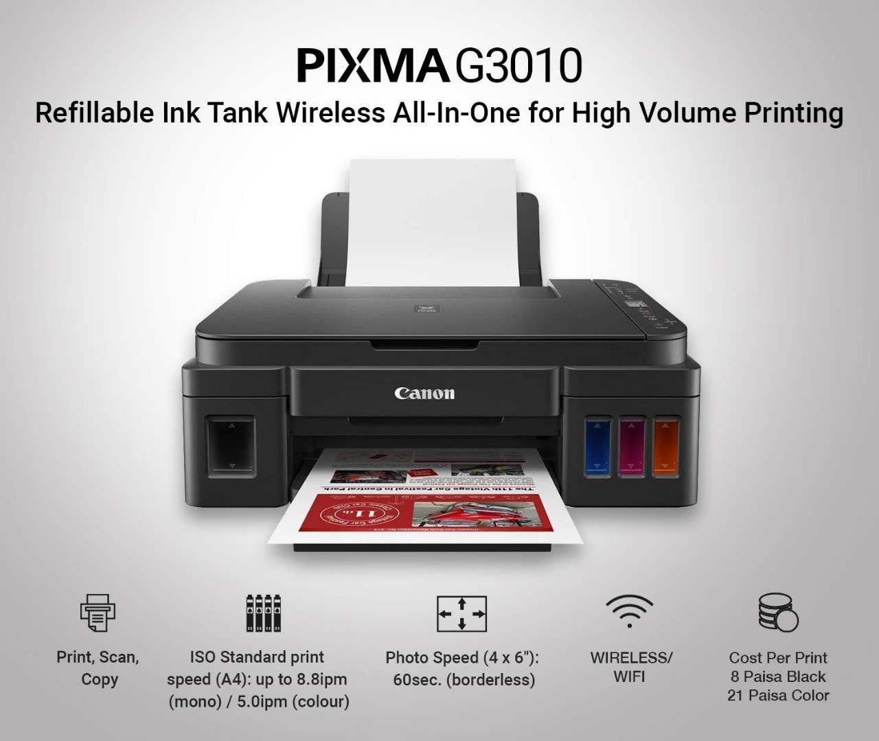 CANON G3010 PRINTER
