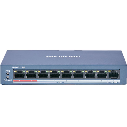 DS-3E0109P-E/M (8-Port PoE Switch) 